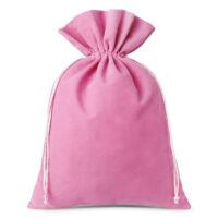 Sacs en velours 26 x 35 cm - rose clair Sacs en velours