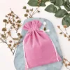 Sacs en velours 26 x 35 cm - rose clair Saint-Valentin