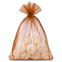 Sacs en organza 13 x 18 cm - marron Sacs marrons