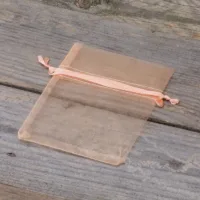 Sacs en organza 8 x 10 cm - saumon Petits sachets 8x10 cm