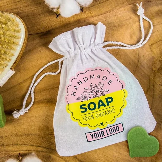 Sachet en tissu avec le logo de votre entreprise