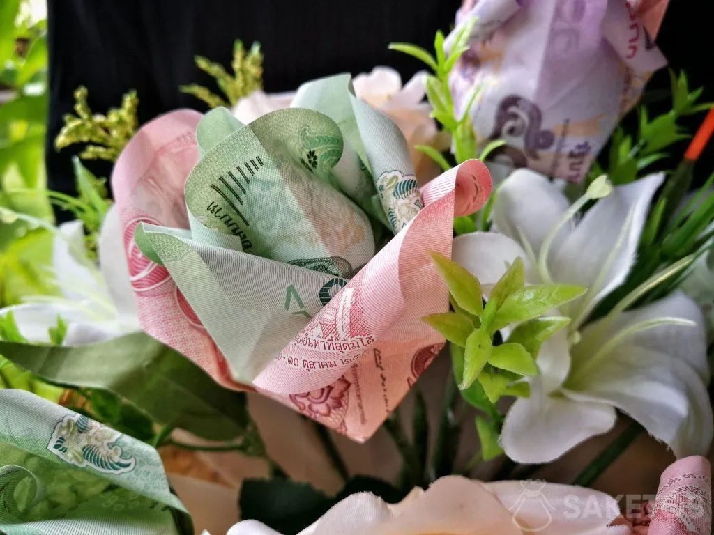 Bouquet de billets de banque - origami