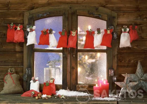 calendrier de l’Avent de sachets en tissu