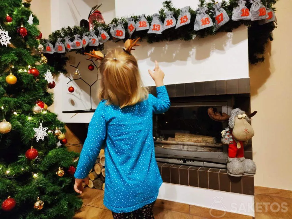 Votre enfant adorera sûrement son calendrier de l'avent fait de sacs en toile de jute !