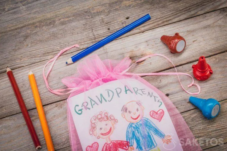 Laurel pour les grands-parents emballé dans un sac