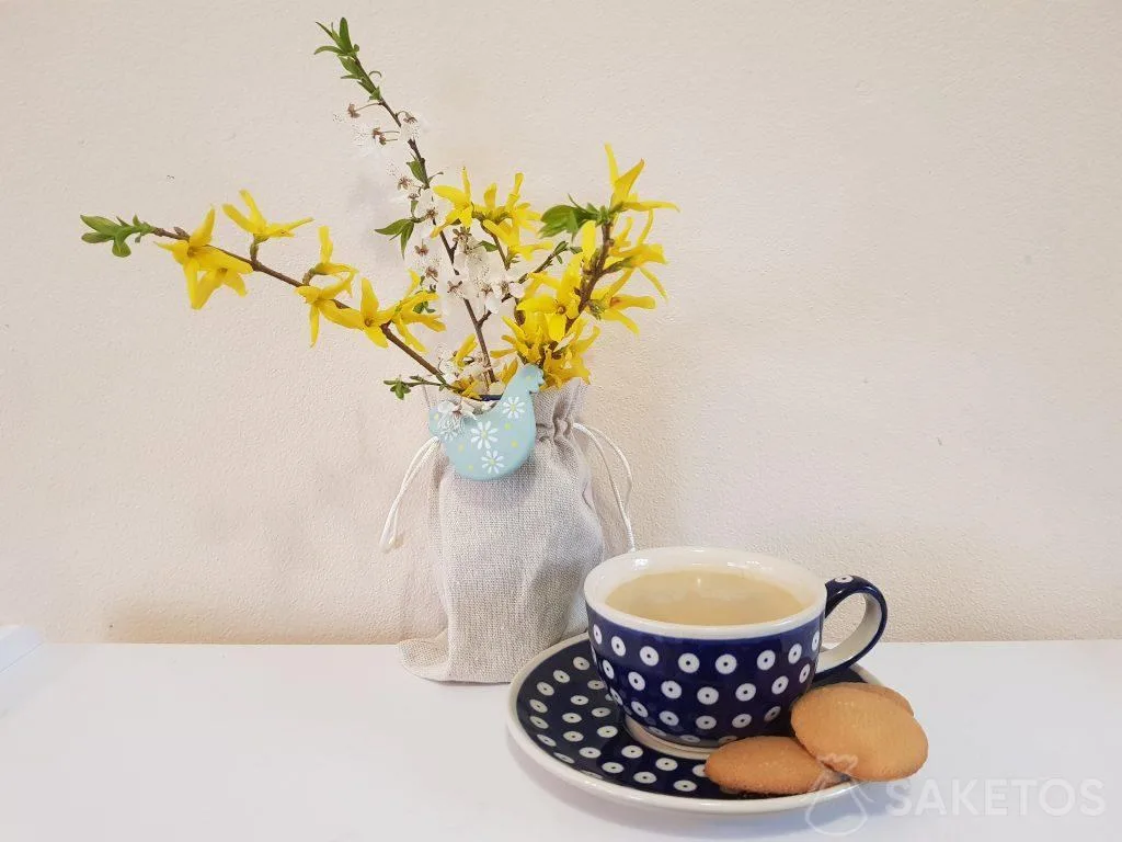 Sachets en tissu sont fantastiques en tant que protections des pots à fleurs et vases