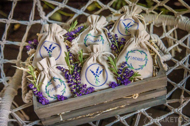 Sachets de lin pour la lavande