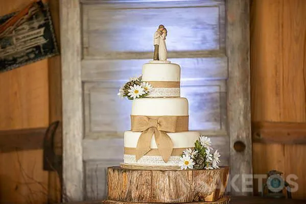 Le gâteau parfait pour un mariage rustique