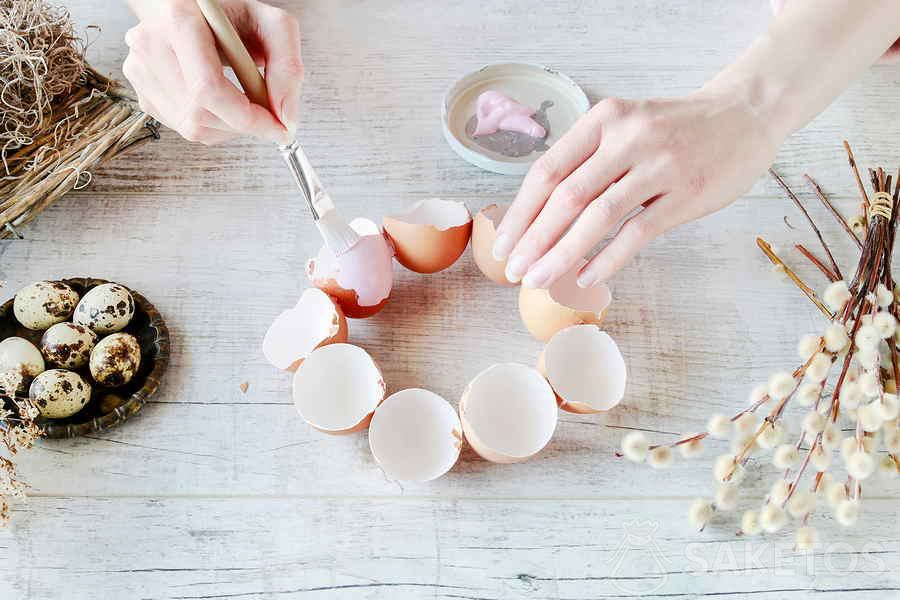 Chandelier coquille d'oeuf