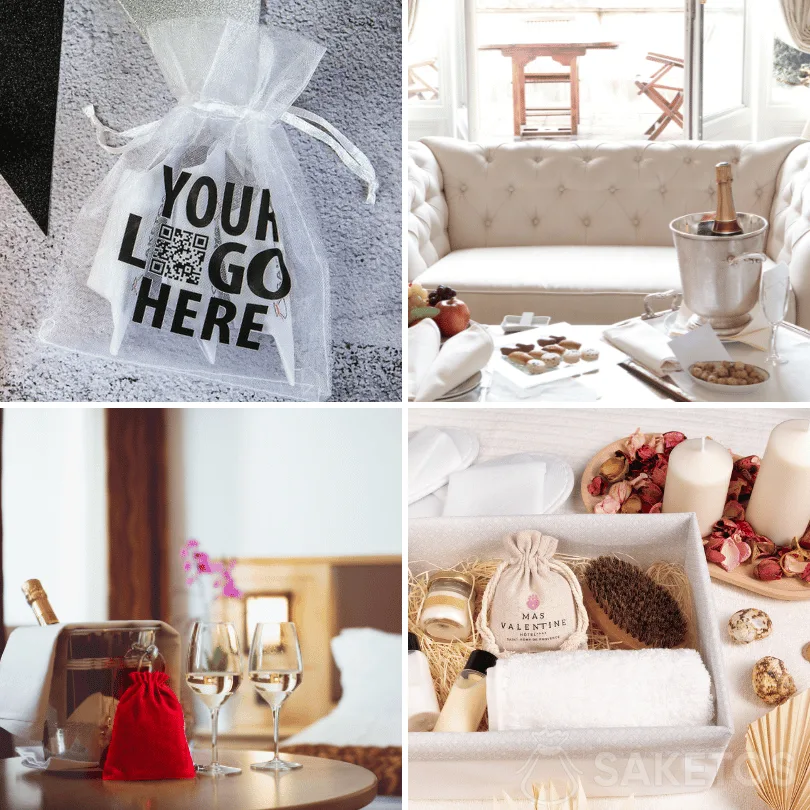 Cadeaux pour les clients de l'hôtel - pack de bienvenue à l'hôtel