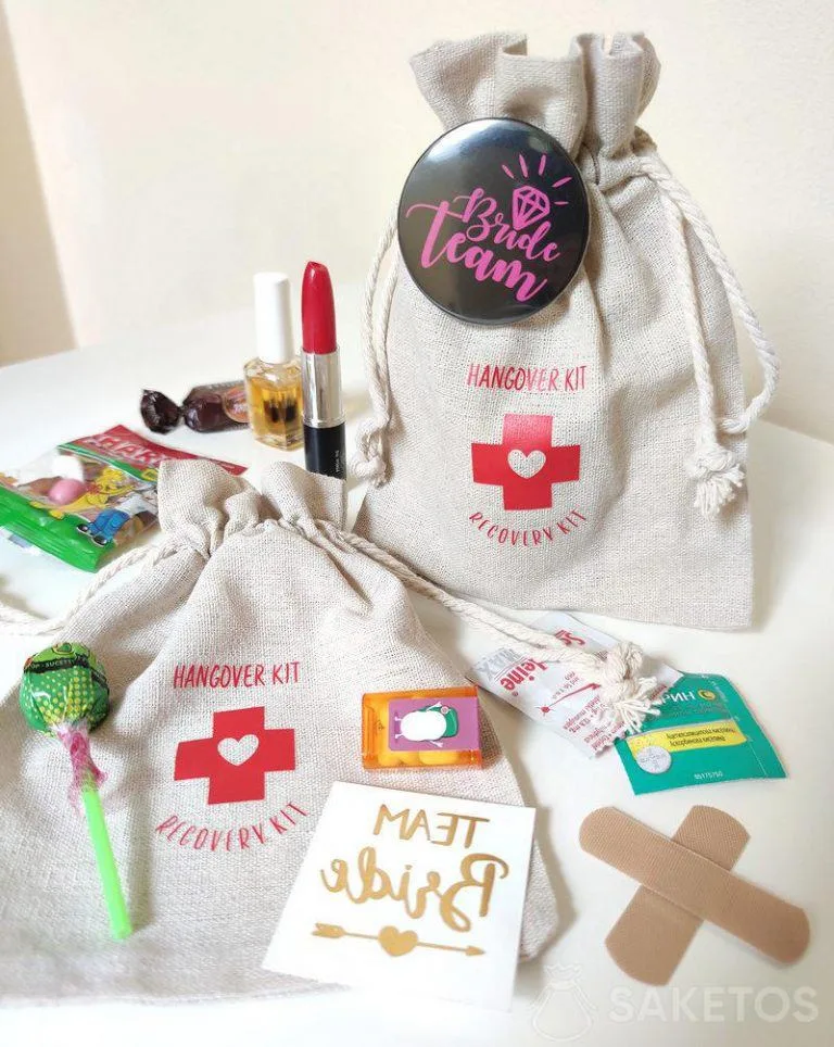 Sacs de kit de gueule de bois - pour un enterrement de vie de jeune fille
