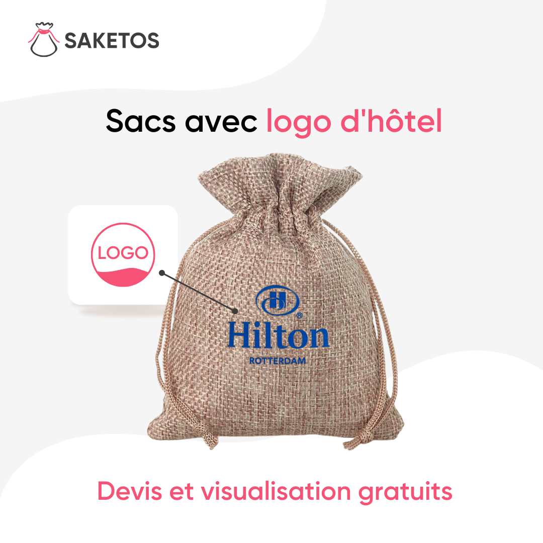 Pochettes avec logo d'hôtel - obtenez un devis et une visualisation gratuite