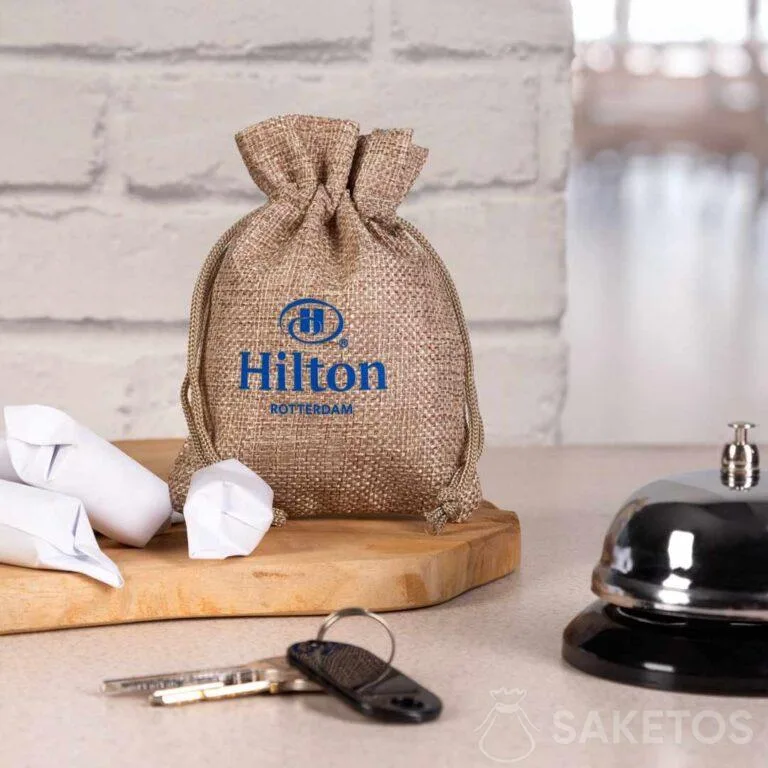 Emballages écologiques pour hôtels - sachet avec logo