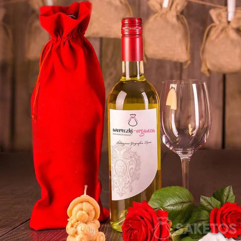 Sac cadeau pour le vin 16x 37 cm