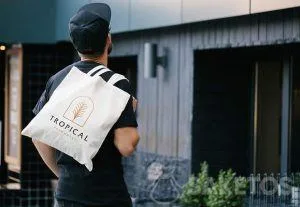 sacs en coton avec logos