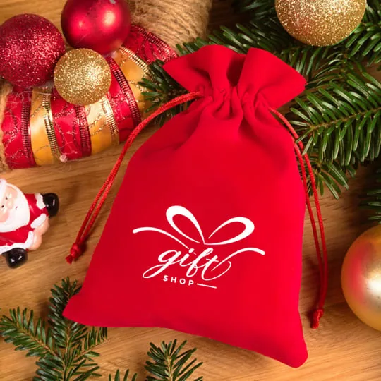 Sac cadeau de Noël imprimé