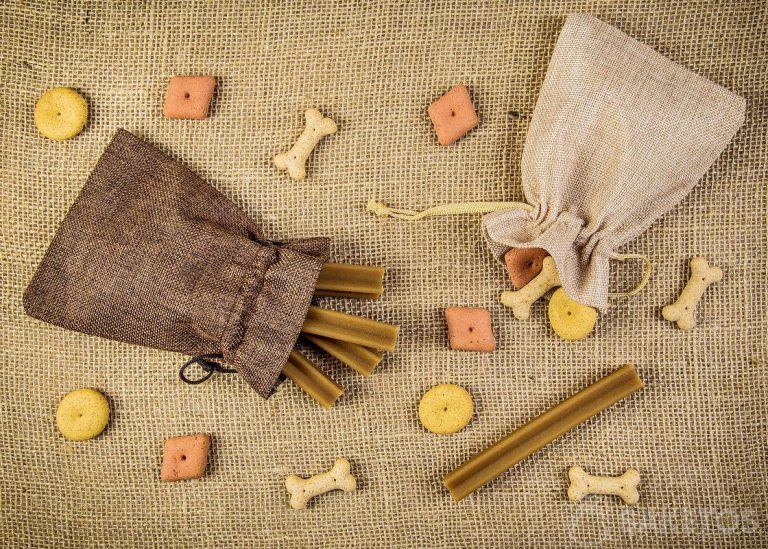sacs de jute pour les friandises pour chiens
