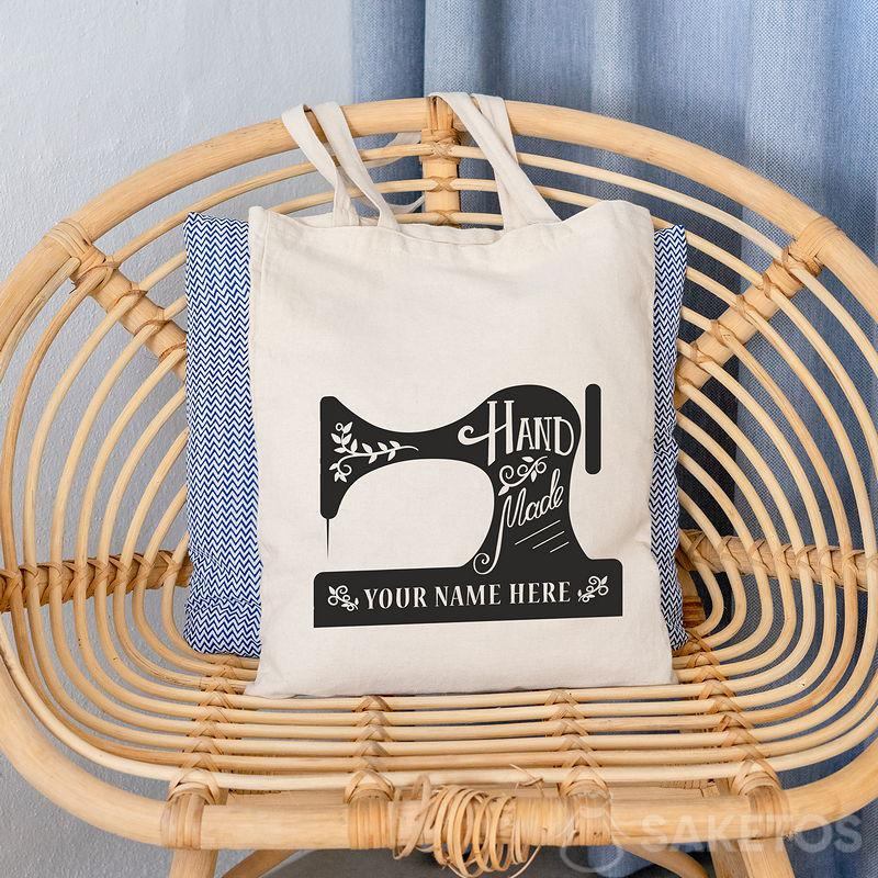 Sac en coton avec logo - objet artisanal