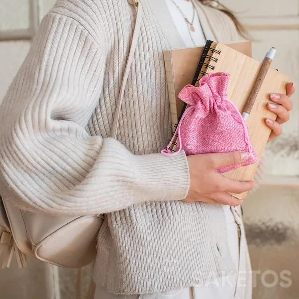 Sac en jute - organiseurs réutilisables pour étudiants
