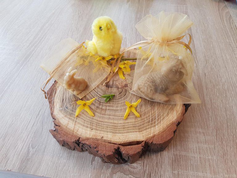 Sacs en organza pour Pâques
