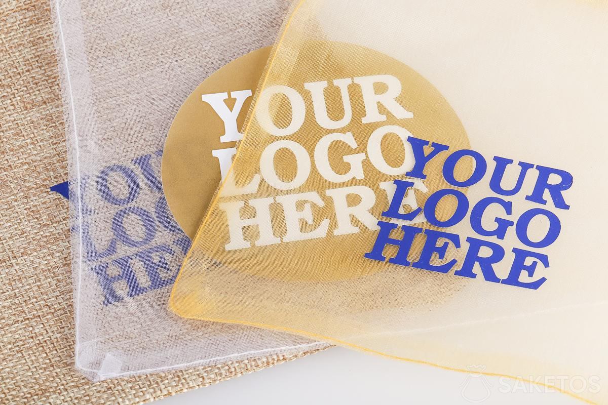 Les sacs pour des gadgets publicitaires avec un logo choisi par Vous-même.
