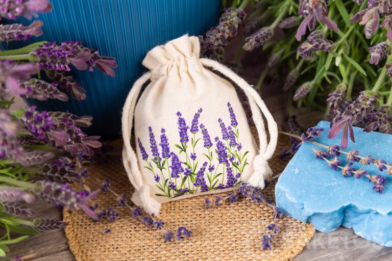 Sacs en coton pour la lavande