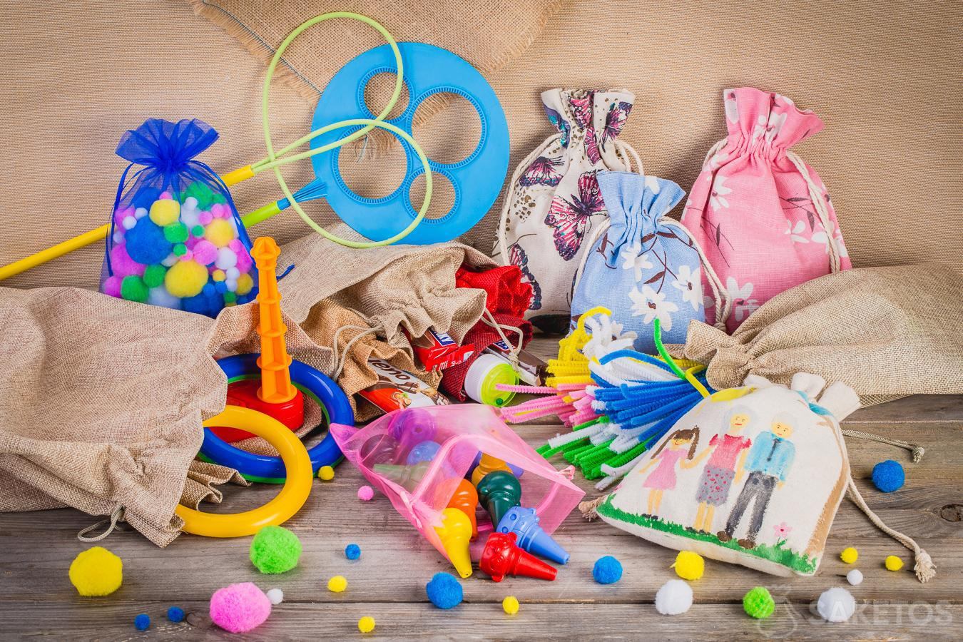 Les sachets peuvent contenir des gadgets d’animation