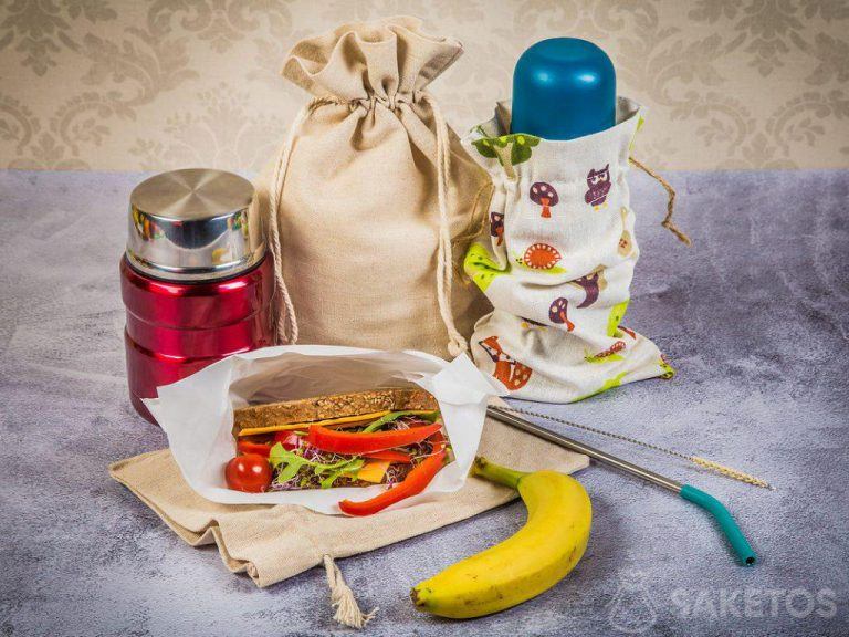 Emballage écologique pour le petit déjeuner au travail et à l'école