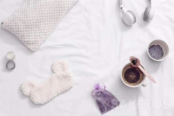 mélange de thé dans un sachet d'organza