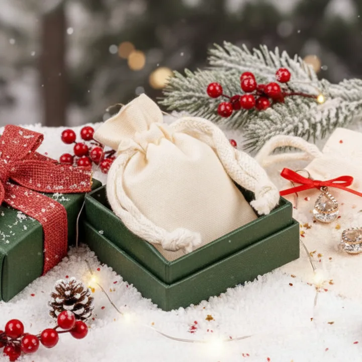 Sacs de Noël en coton