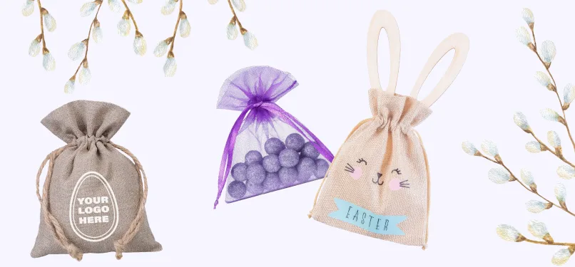 Sachets tissu Paques